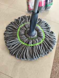 Manual Cotton Twisting Mop, Color : Black, Grey