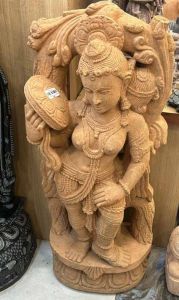 Sandstone Apsara Statue