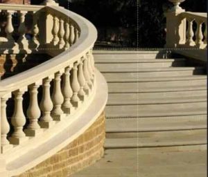Natural Finish Stone Railing Pillar