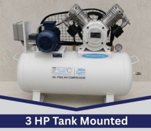 Aluminium 50Hz Manual 3 HP Reciprocating Air Compressors