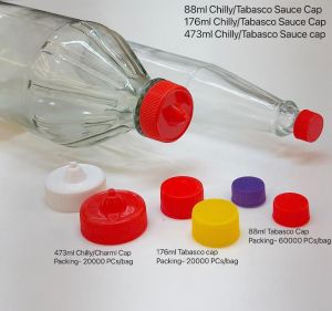 Plastic Plain Chilly Tabasco Bottle Caps, Packaging Type : Pack OF 50