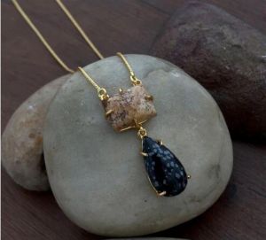 2-Layer Real Stone Pendant