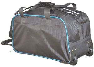 Black Travel Trolley Duffle Bag for Outdoor Travel