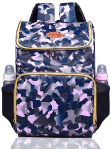 Multi Function Basic 1.0 Pink Camo Printed Mamma Diaper Bag