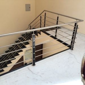 Matt Black Pillar Railing