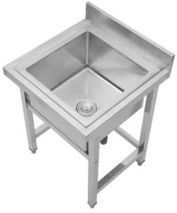 Stainless Steel Pot Wash Sink, Shape : Rectanguler