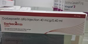 Darbecon 40mcg Darbepoetin ALFA Injection, Packaging Type : Box