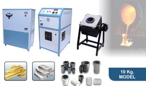 10 Kg SPS Induction Metal Fusion Furnace for Gold Refining