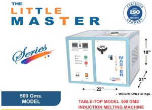 500 Gms SPS Table Top Induction Gold Melting Machine