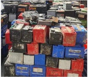 Drained Lead Battery Scrap