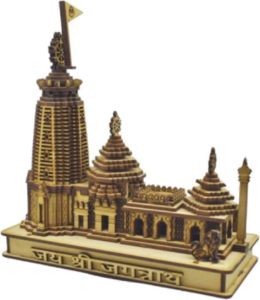 MDF Wood Traditional Shree Jagarnath Puri Temple