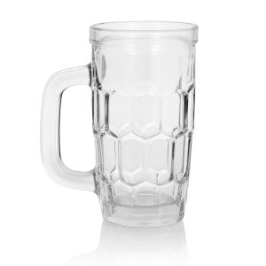Plain 200ml Glass Beer Mug, Color : Transparent