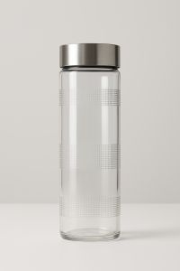 Plain 750ml Ultra Clear Glass Water Bottle, Brand Name : Customised