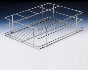 Stainless Steel Right Angle Cutlery Kitchen Basket