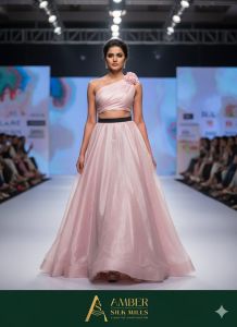 Plain Jimmy Chu Linen Fabric, Brand Name : Amber Silk Mills