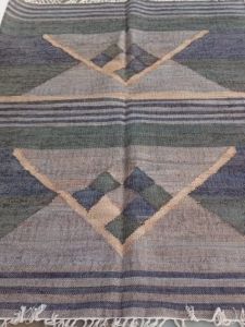 Geometric Pattern Handmade Jute Carpet