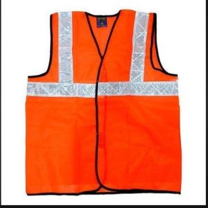 Polyester Reflective Safety Jacket Free Sizes