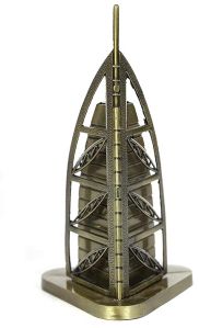 Polished Metal Burj Khalifa Showpiece, Color : Golden 8 X 8 X 15 Cm