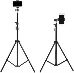 Plastic Mobile Tripod Stand Adjustable Upto 5ft Freesize