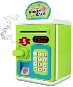 Money Bank For Kids With Fingerprint Sensor