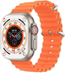 Silicone Rubber T800 Ultra Smart Watch, Strap Color : Multicolour