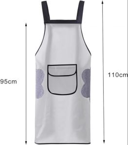 Plastic Transparent Hand Wiping Pocket Apron Modern Freesize