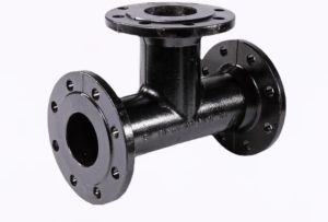 CI All Flanged Tee -100x80 MM