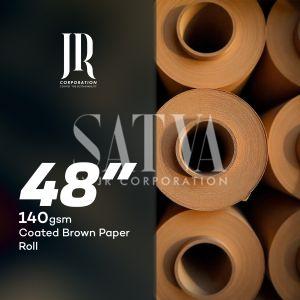 140 GSM 48'' Glaized Coated Export Quality Brown Garment Pattern Making Paper For Plotters