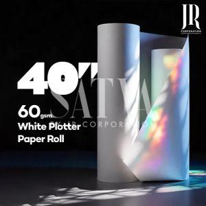 60 GSM 40 Inch White Plotter Paper Rolls