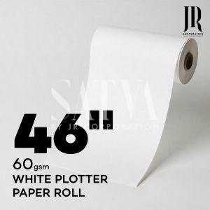 46 Inch 60 GSM White Plotter Paper Roll