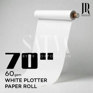 60 GSM 70 Inch White Plotter Paper Rolls