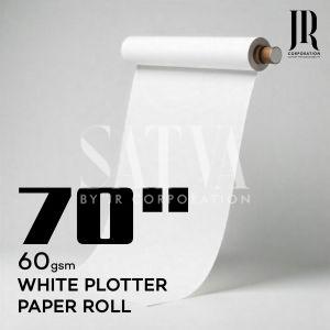 70 Inch 60 GSM White Plotter Paper Roll