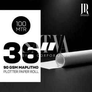 90 GSM 100 Meter Maplitho Paper Rolls