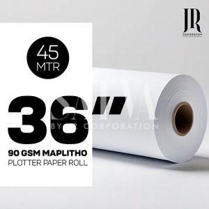 90 GSM 50 Meter Maplitho Paper Rolls