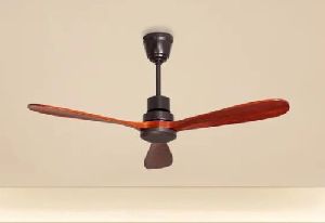 Metal Body, Mahogany Finish Solid Wood Blades) Ceiling Fan