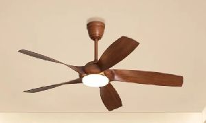 Brown 3 Blades Teak Wood Ceiling Fan