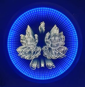 3D Lakshmi Ji And Ganesh Ji Magic Mirror