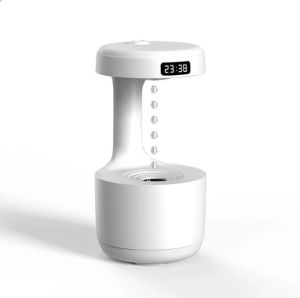 Antigravity Room Humidifier With Digital Clock