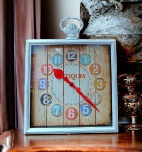 Antique Design Square Wall Clock