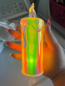 Artificial Decorative Rainbow Candle