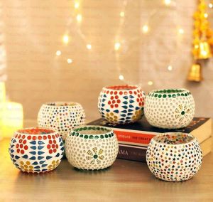 Ceramic Style Tea Light Holder