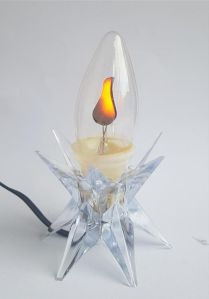 Crystal Star Design Flickering Stand