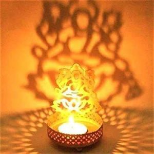 Metal Lakshmi Ji Shadow Candle Stand