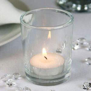 Transparent Glass Tea Light Holders