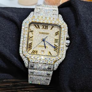 The Shining Look Moissinate Diamond Wrist Watch