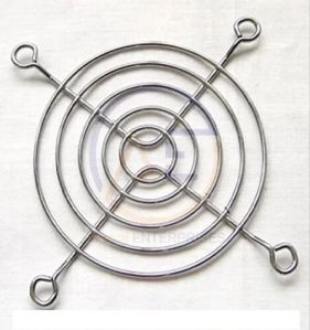 Silver Mild Steel Fan Grill