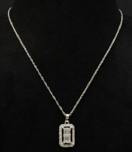 Aalaya CZ 92.5 Womens Silver Chain
