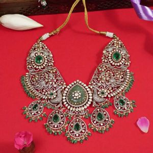 Sachi Silver CZ Women Necklace