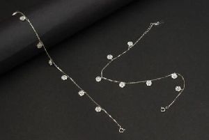 Zaitra Cubic Zirconia Anklets