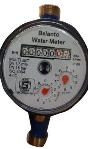 Brass Belanto Multi Jet Water Meter 15MM